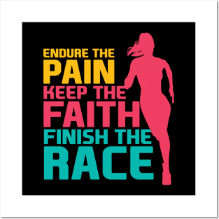 Finish the Race Women - Motivational Posters and Art